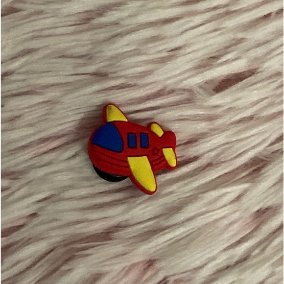 Other - Red Airplane Croc Charm